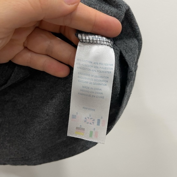 Champion Vertical Logo Short Sleeve Tee Grey Kid S - Picture 5 of 5